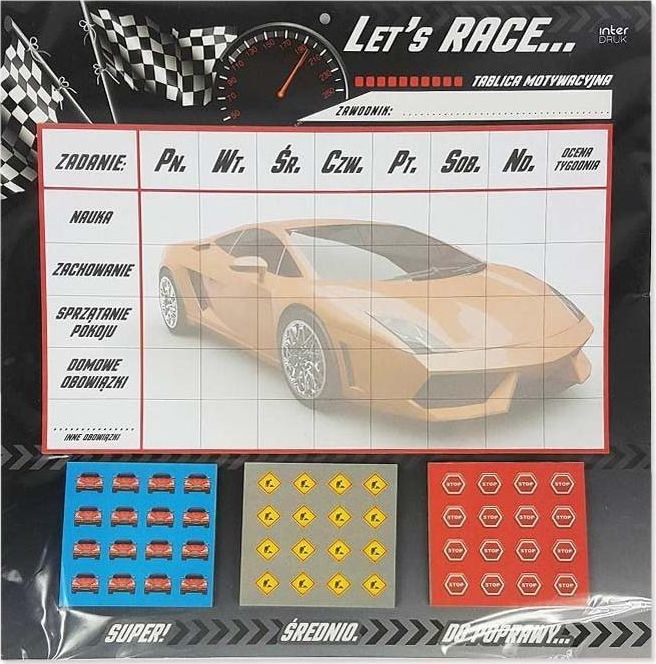 Interdruk Tablica motywacyjna Speed/Boys