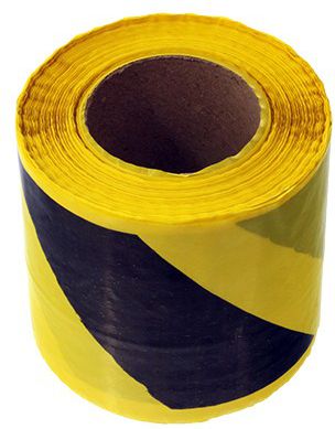 Hermès Taśma ostrzegawcza czarno - żółta 80mm x 100m (02179 - 02179)