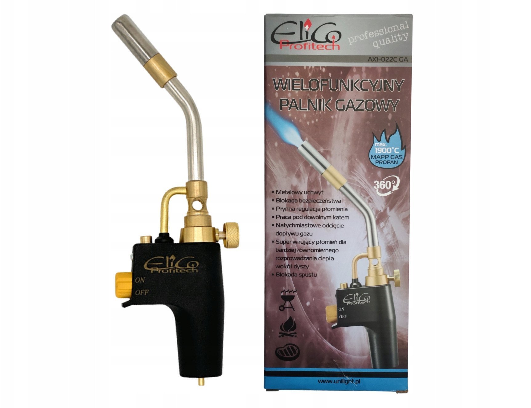 53-233# Palnik gazowy ax1-022 cga elico map