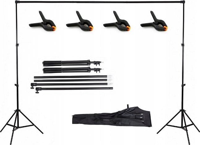 Zestaw studyjny Massa Zestaw Studyjny Atelier Do Zawieszania TŁa TeŁ 210x152-304cm 4x Klips Etui