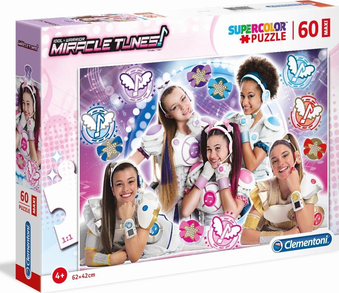 Clementoni Puzzle Maxi SuperColor Miracle Tunes 60 elementów (26449)