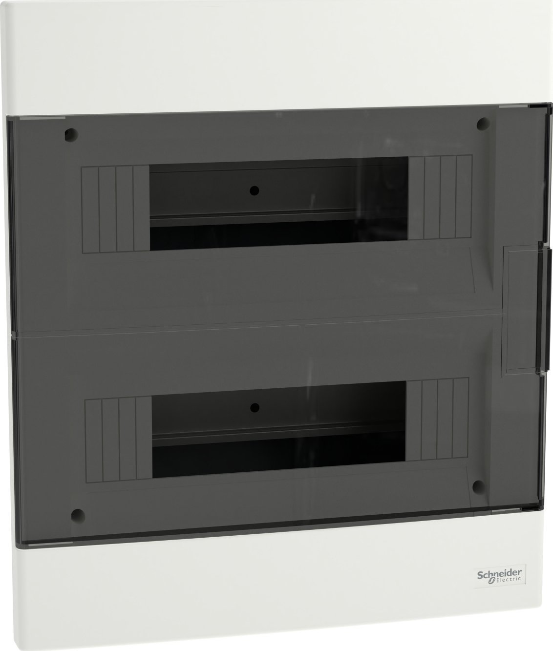 SCHNEIDERE Rozdzielnica podtynkowa Schneider 2x12 IP40 IK07 Easy9 EU EZ9EU-2-12-PT-T EZ9EUA212 biała drzwi transparentne