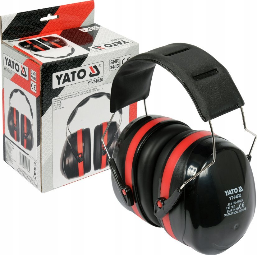 Yato NAUSZNIKI TŁUMIĄCE HAŁAS OCHRONNE ROBOCZE PRZECIWHAŁASOWE 34 DB