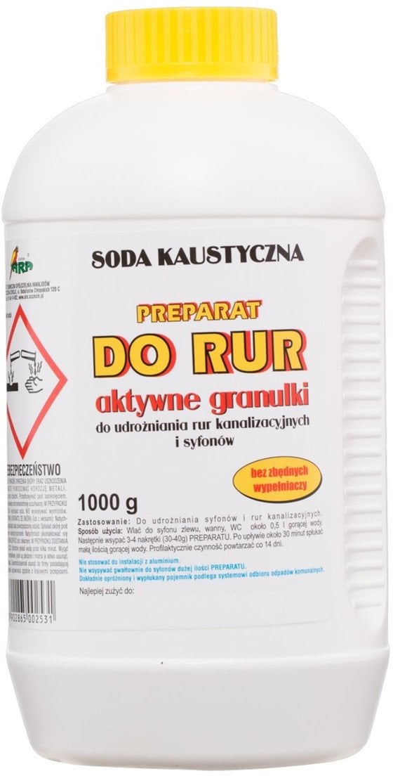 Ara soda kaustyczna preparat do udrożniania rur 1000g