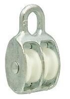 Bloczek do lin stały podwójny 40mm