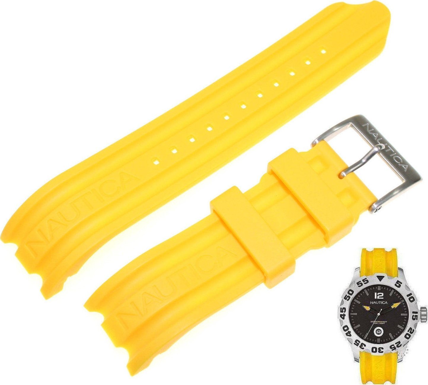 Nautica Silikonowy pasek do zegarka Nautica A14604G 22 mm