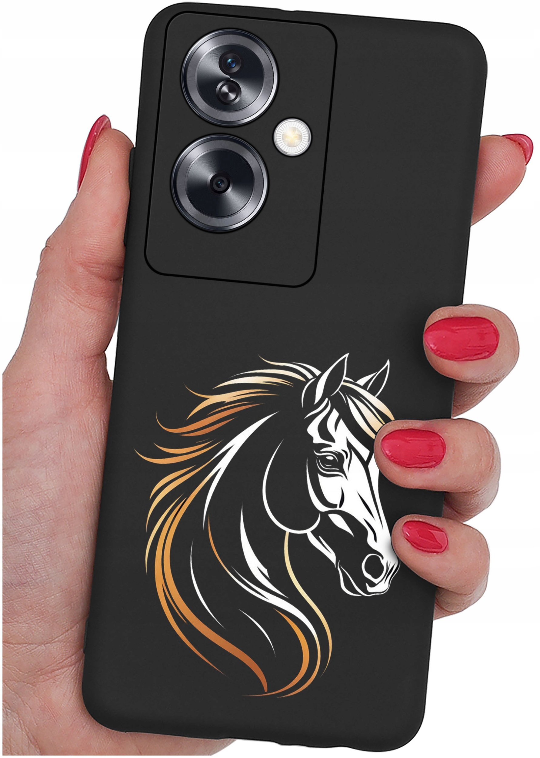 ETUI do Oppo A79 5G WZORY |SILIKONOWE MATT CASE + SZKŁO ochronne 9H