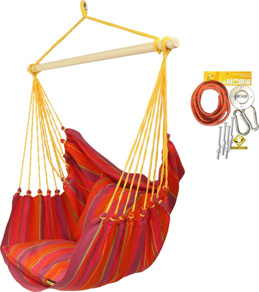 Koala Leżak hamakowy HCXL z zestawem montażowym, Pomarańczowy zhcxl289-koala/fix/ch1