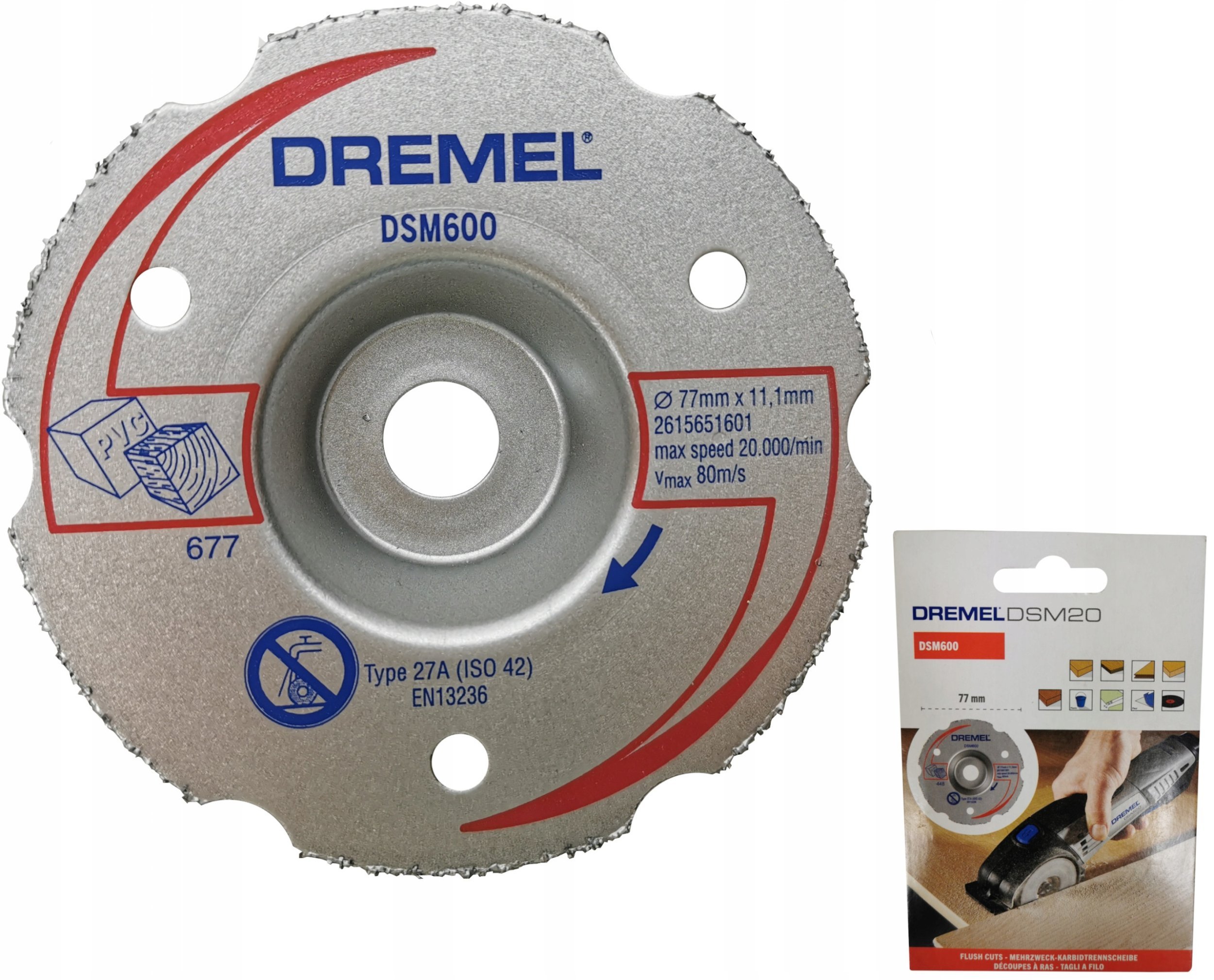 DSM600 MP FLUSH CUTTING WHEEL CARTON