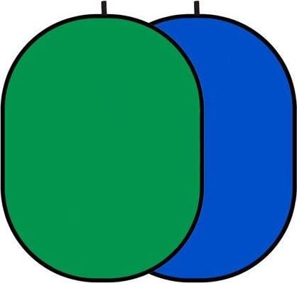 GlareOne Blenda fotograficzna GlareOne tło 2w1 zielono niebieska 150x200cm