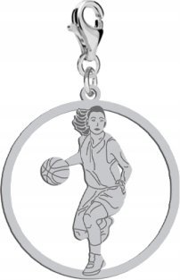 Radziszewska Jewellery Srebrny Charms Koszykarka DEDYKACJA GRATIS