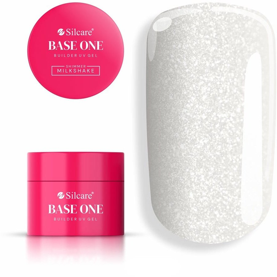 SILCARE Base One UV Gel Żel budujący Shimmer Milkshake 50 g