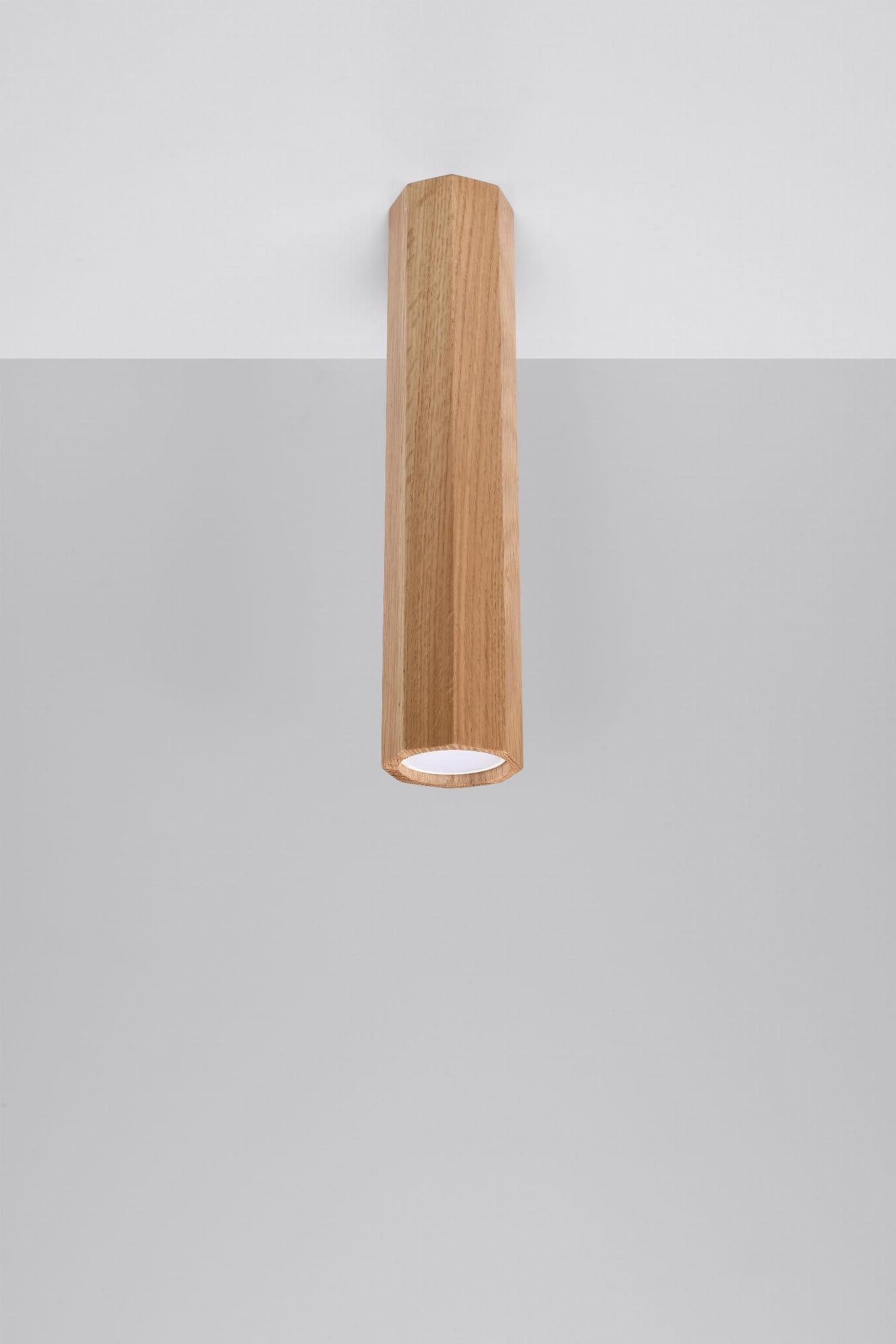 Lampa sufitowa Sollux WNĘTRZARSKIE Plafon ZEKE 30 dąb