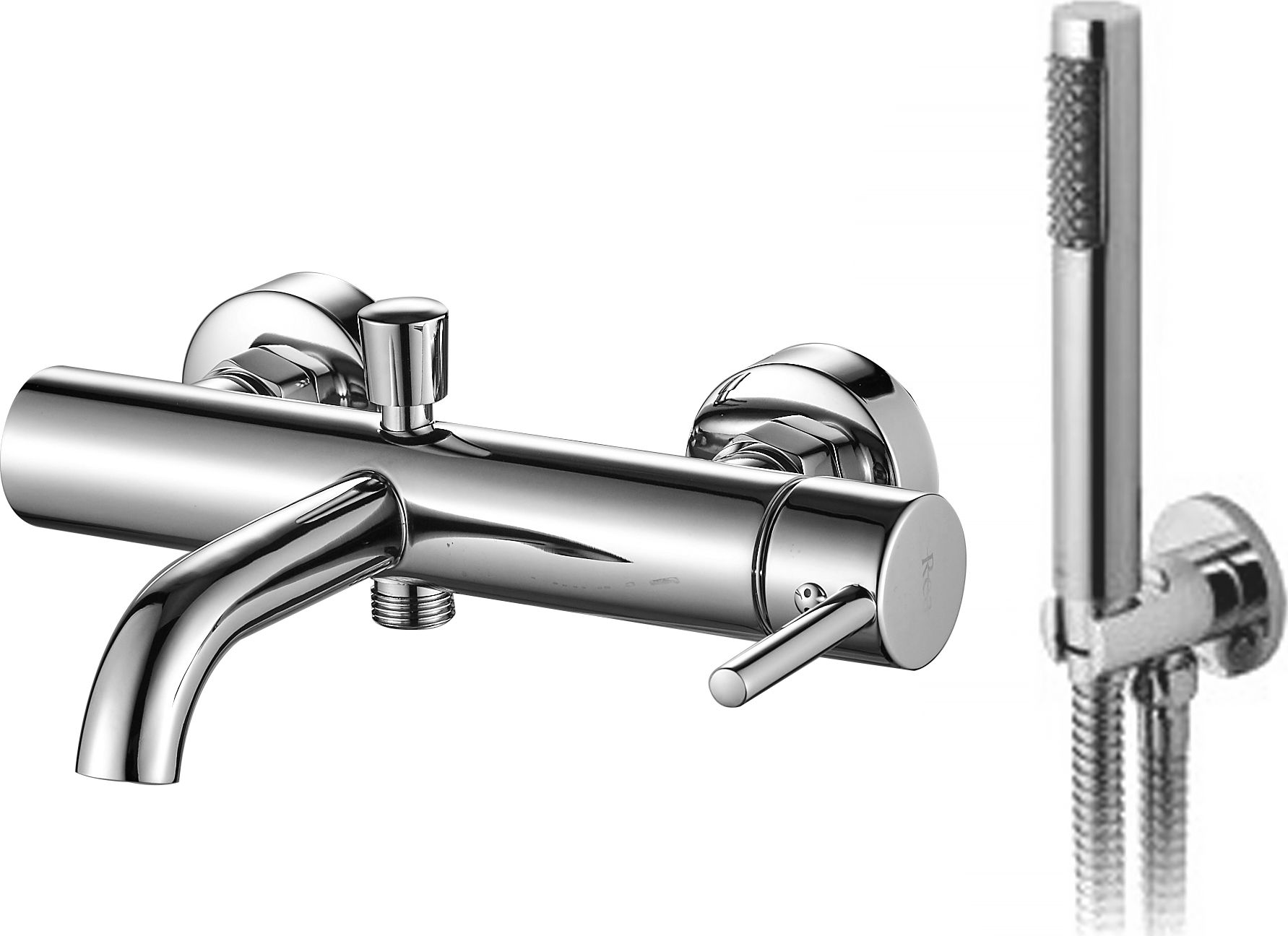 Bateria wannowa Rea Lungo ścienne chrom (REA-B6641)