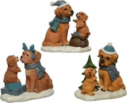 Dekoracja świąteczna Kaemingk pies