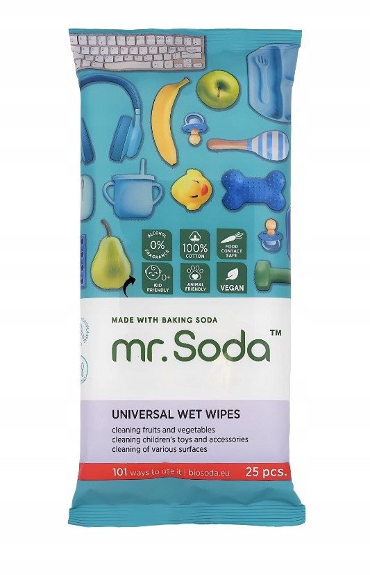 Soda | Wet Wipes Universal, 25 pcs | mr. Soda