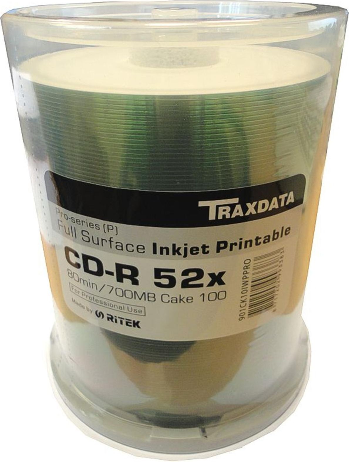 Traxdata CD-R 700 MB 52x 100 sztuk (901CK10IWPPRO)