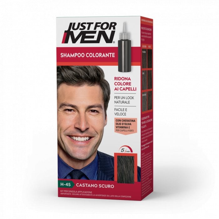 Just For Men Gel Color H45 Dark Brown Black