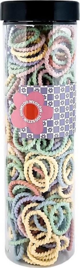 Gumki do włosów pastelowe 300szt