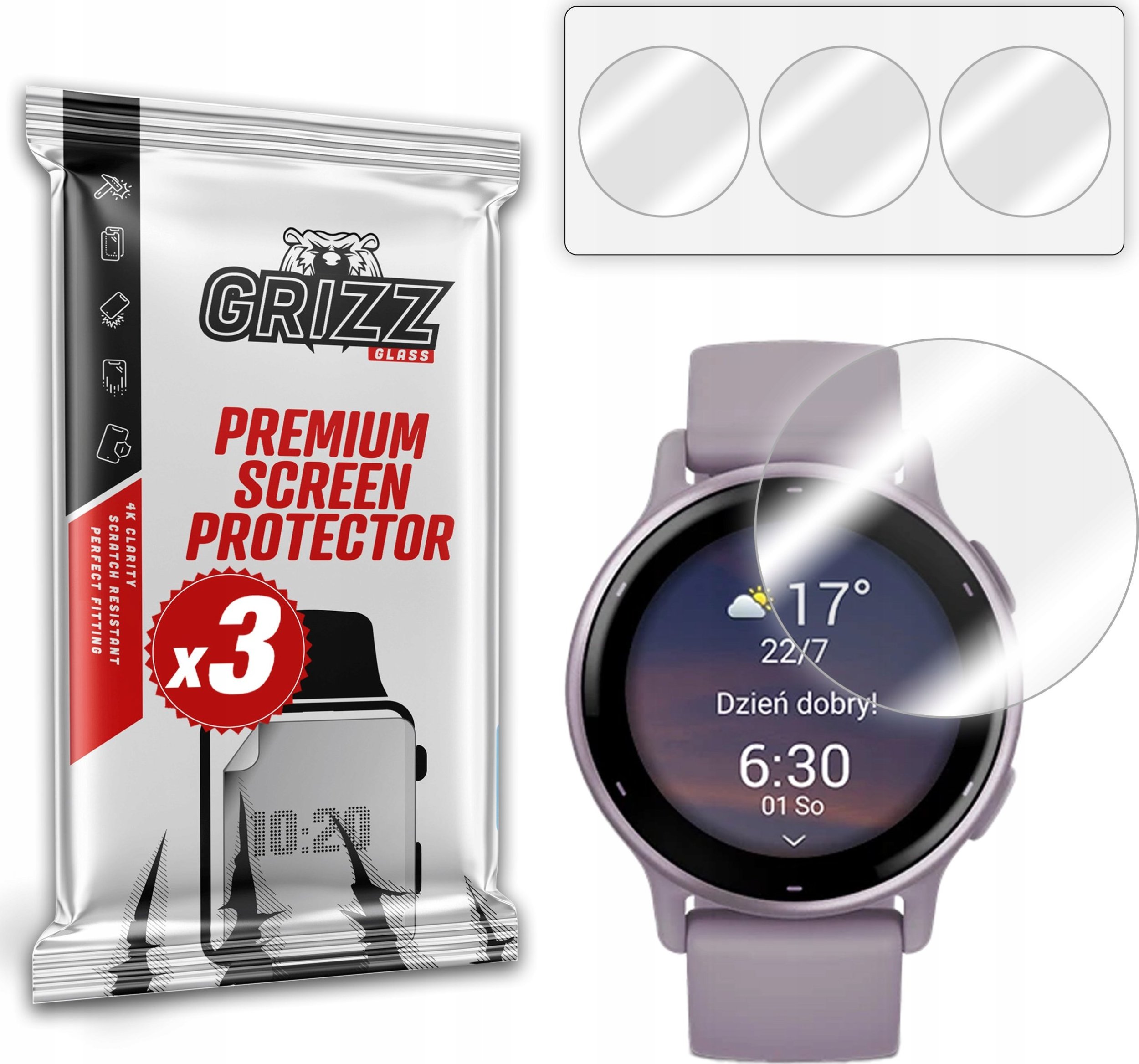 Folia hydrożelowa GrizzGlass Hydrofilm do Garmin Vivoactive 5