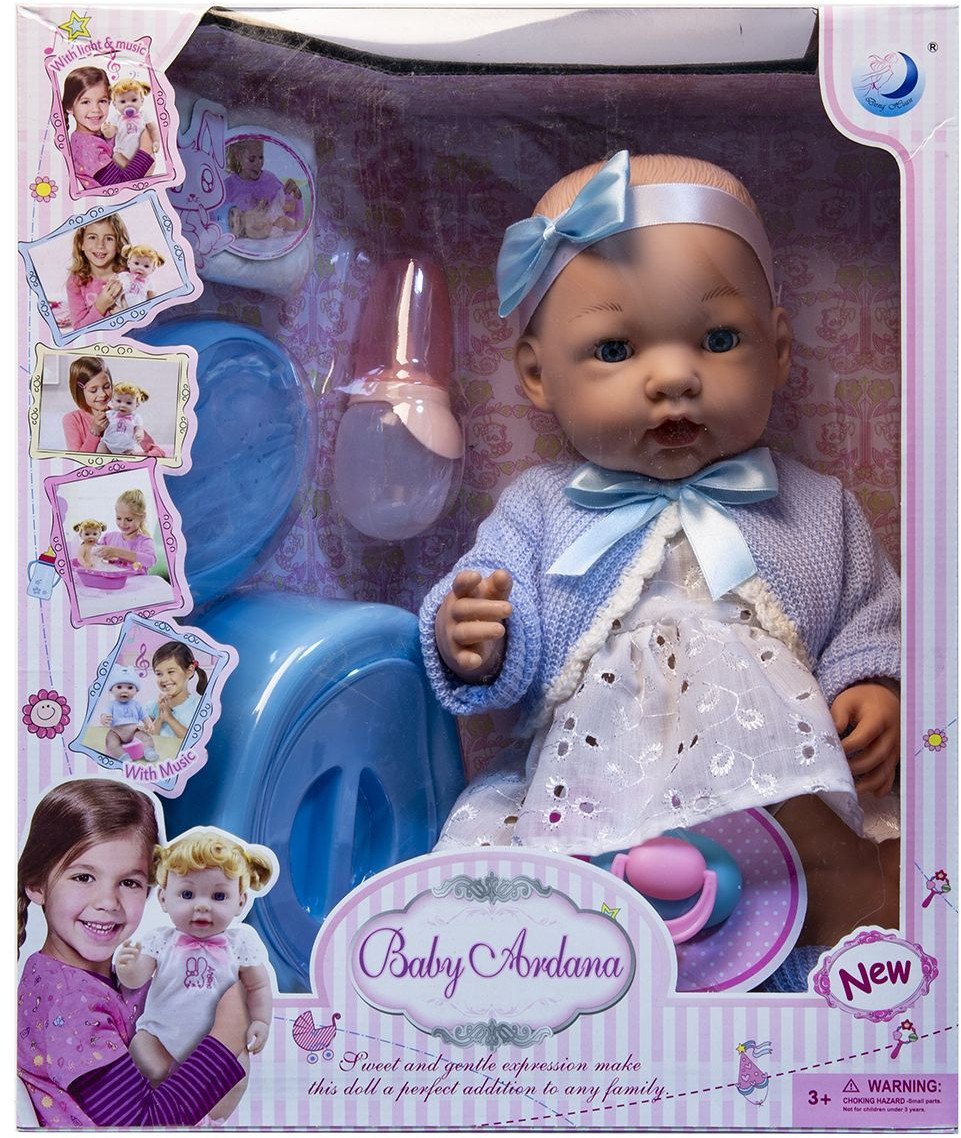 Lalka bobas z zestawem akcesoriów - pije i siusia