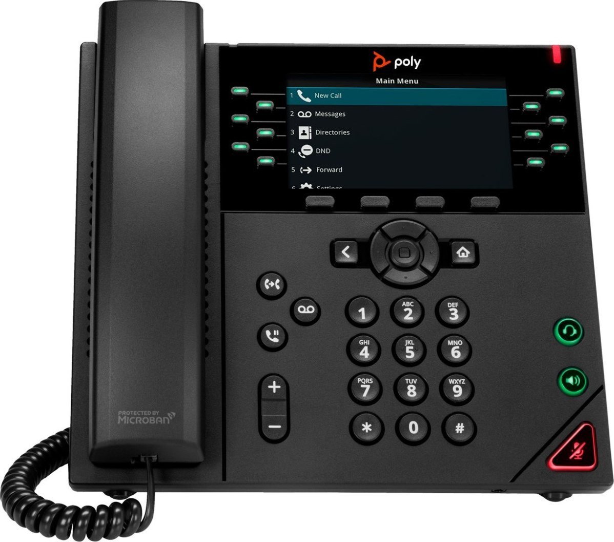 Telefon Poly POLY 12-liniowy telefon IP VVX 450 z obsługą zasilania PoE