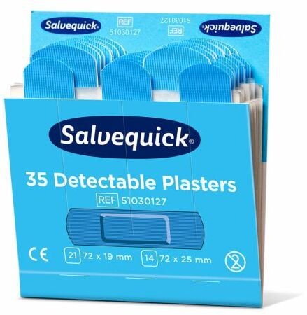 Cederroth Plastry wykrywalne Salvequick, 35 szt.