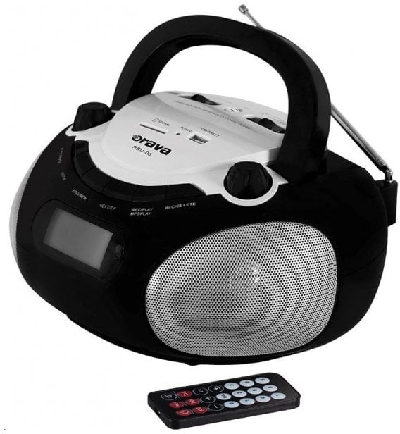 Radio Orava Odtwarzacz USB/SD przenośny, Bluetooth, AM/FM/SW1/SW2 radio, wyjście na słuchawki, wyświetlacz LCD