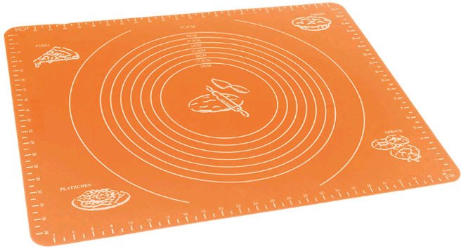 Duża silikonowa stolnica kuchenna 50x40 cm mata z miarami