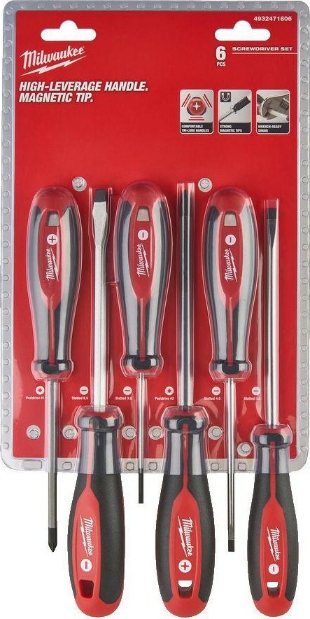 Milwaukee MILWAUKEE SCREWDRIVERS SET 6 pcs. (SL&PZ)