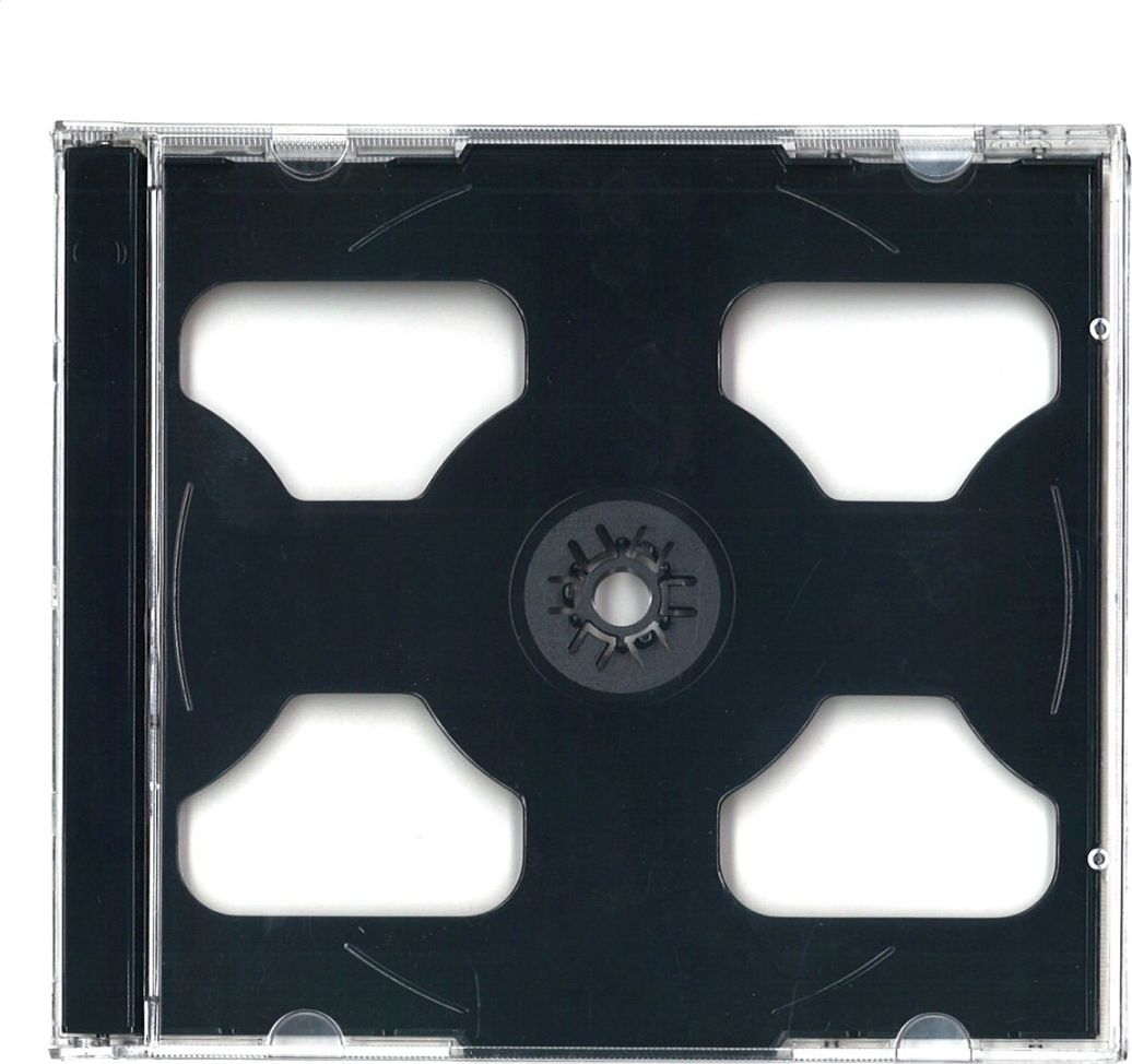 PUDEŁKO JEWEL CASE 2 CD BLACK 45219
