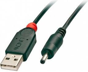 Kabel USB Lindy USB-A - DC 2.5 mm 1.5 m Czarny (70265)