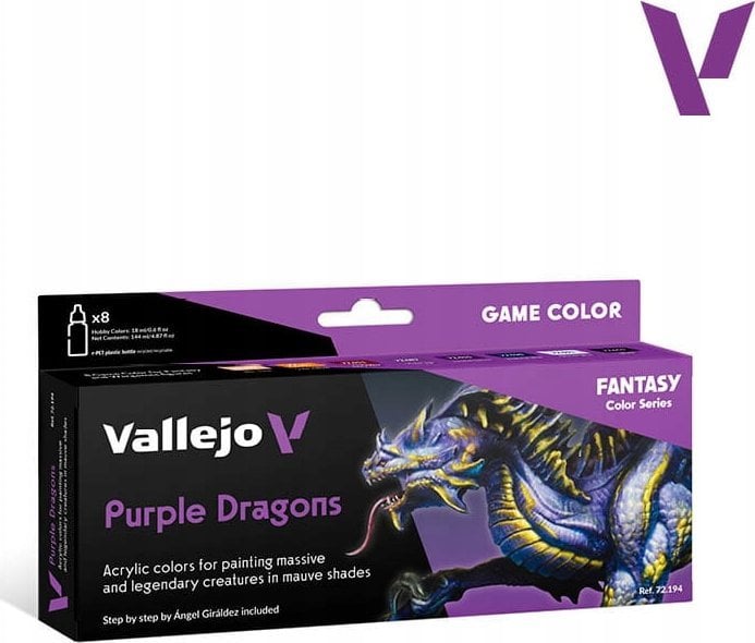 Vallejo Vallejo: 72.194 - Game Color - Purple Dragons (8x18 ml)