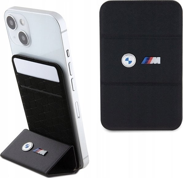 BMW Wallet Cardslot Stand MagSafe M Edition Collection - Portfel magnetyczny z funkcją standu (czarny)