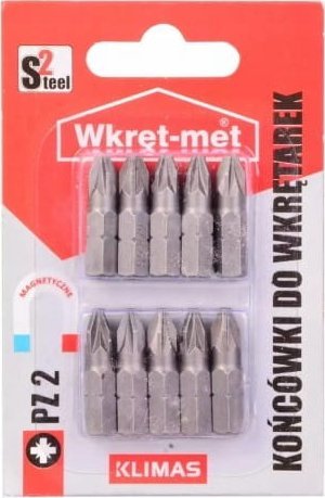 Wkręt-met Zestaw bitów do wkrętarki PZ2x25 mm