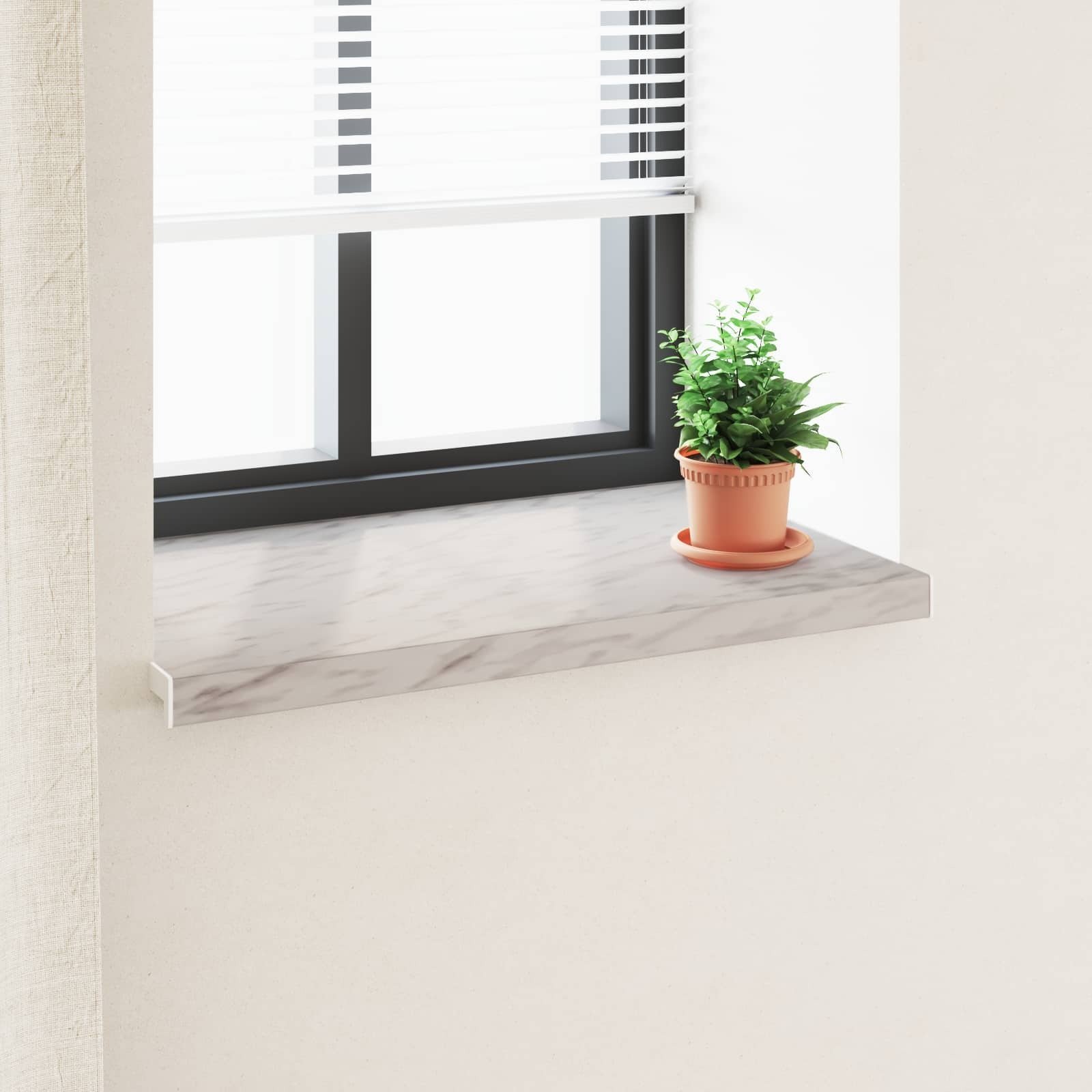 vidaXL Parapet okienny Tekst Marmur -enure 100 x 50 x 4,5 cm