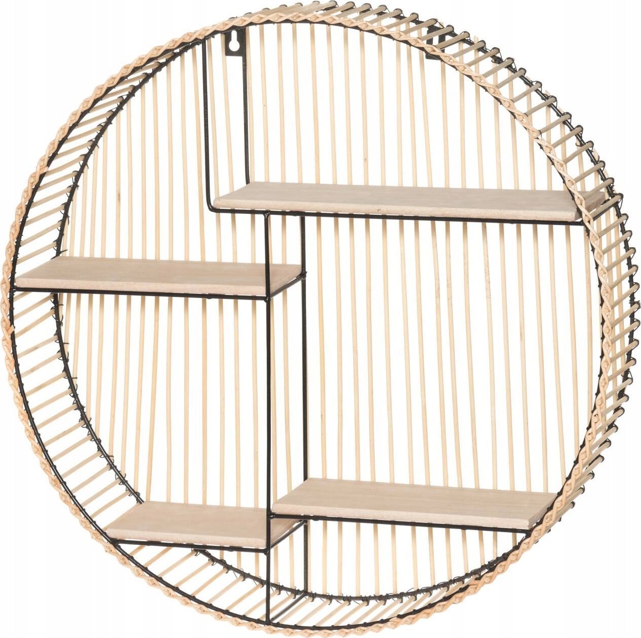 Rattanowa półka ścienna, Ø 50 cm