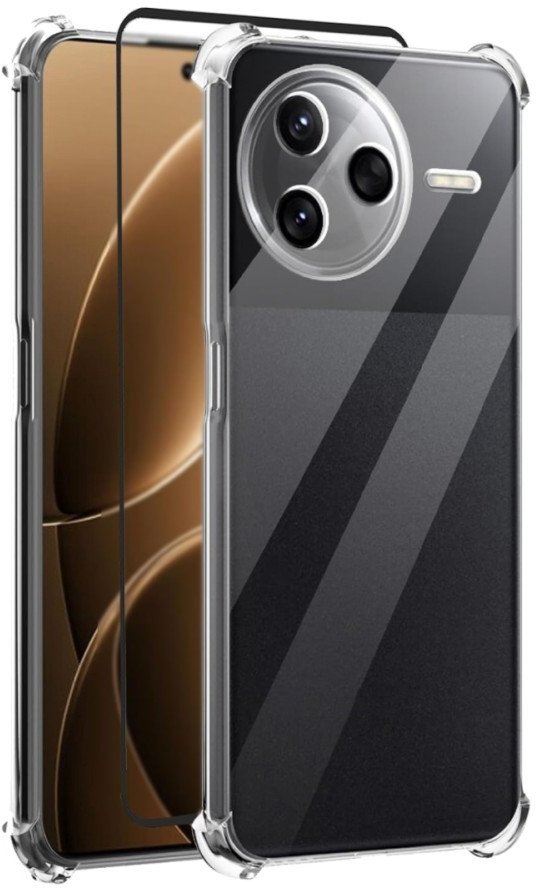 Etui Supero do Poco F7 Pro, przezroczyste + szkło hartowane