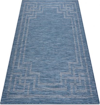 Dywany Łuszczów Dywan SZNURKOWY SIZAL płaskotkany PATIO 3071 grecki granat / beż, 136x190 cm