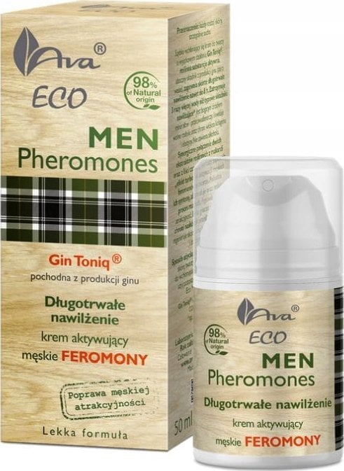 AVA LABORATORIUM_Eco Men Pheromones krem nawilżający do twarzy aktywujący feromony 50ml