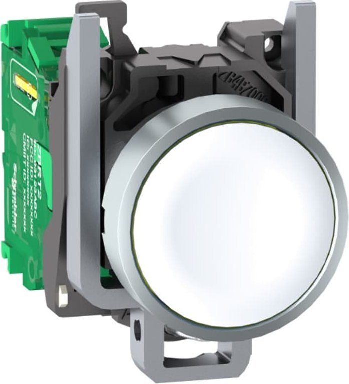 Schneider Electric Harmony XB4R Główka bezprzewodowego i bezbateryjnego przycisku z nadajnikiem Biała Metalowa ZB4RTA1