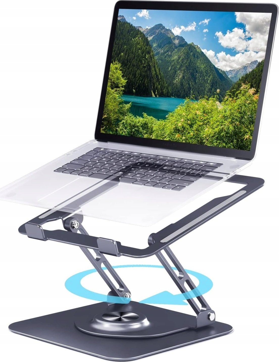 Stojak Metalowy Podstawka Pod Laptop Obrotowa Regulowana Wysokość