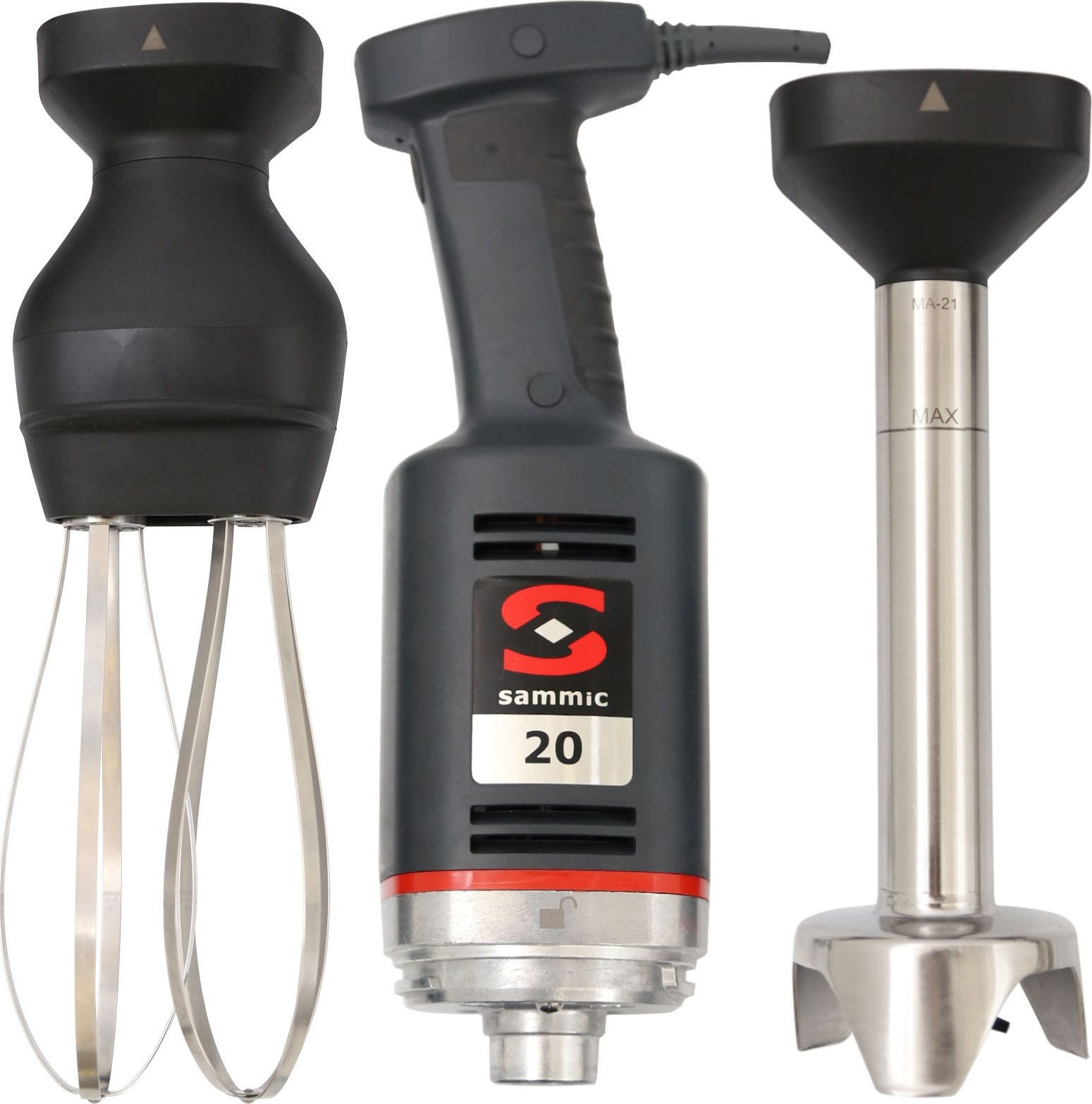 Sammic Mikser blender ręczny z ramieniem miksującym i ubijającym MB-21 300 W - Sammic 3030634 Mikser blender ręczny z ramieniem miksującym i ubijający