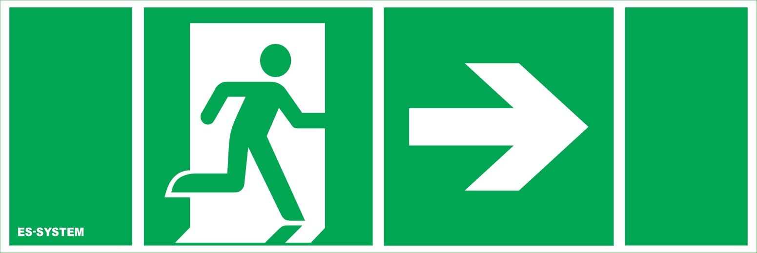 Es-System Piktogram do MONITOR 1 112x312 DRZWI + PRAWO (9849181)
