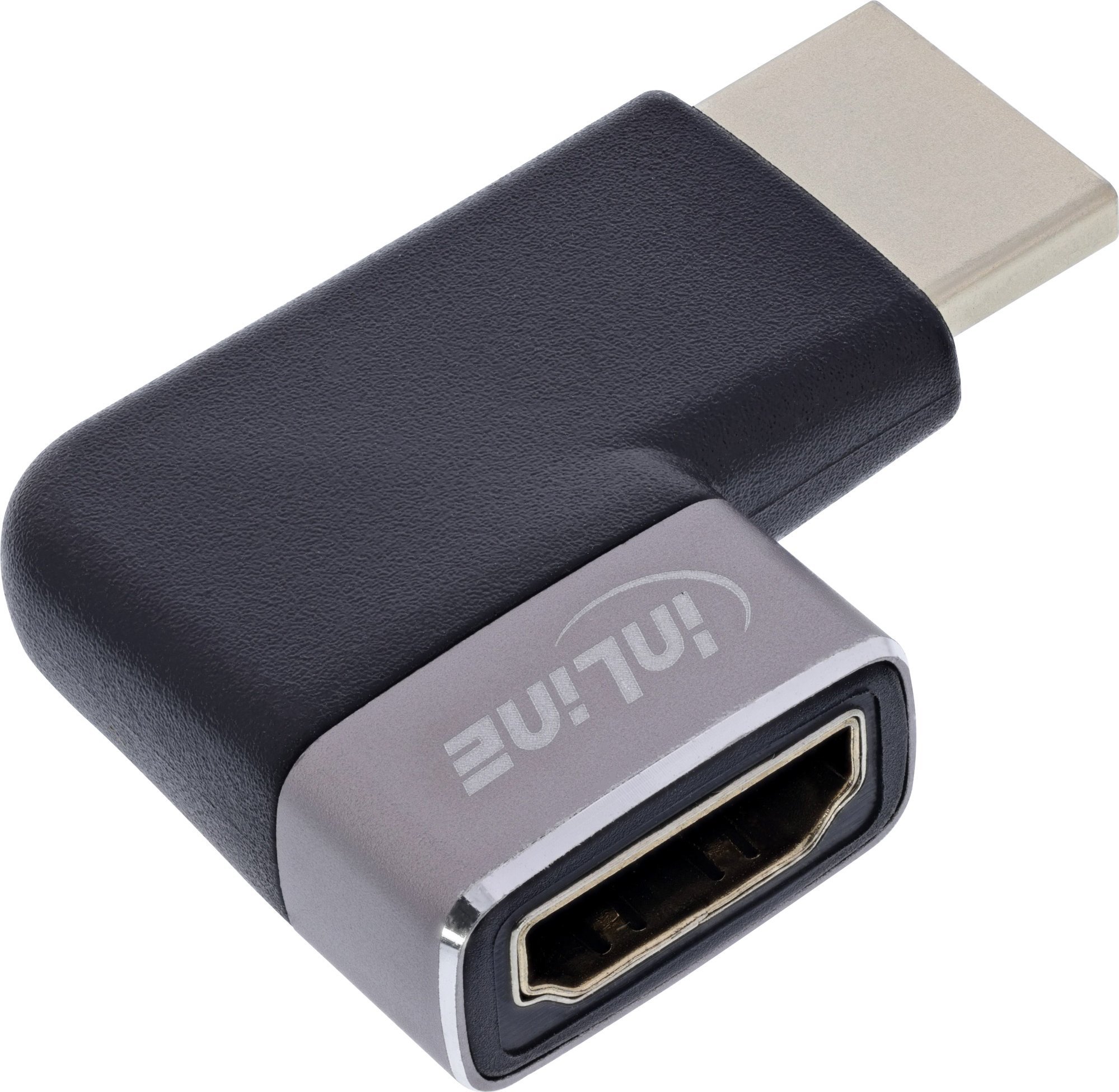 InLine® HDMI Adapter, HDMI A Stecker / Buchse, 90° rechts, 8K UHD