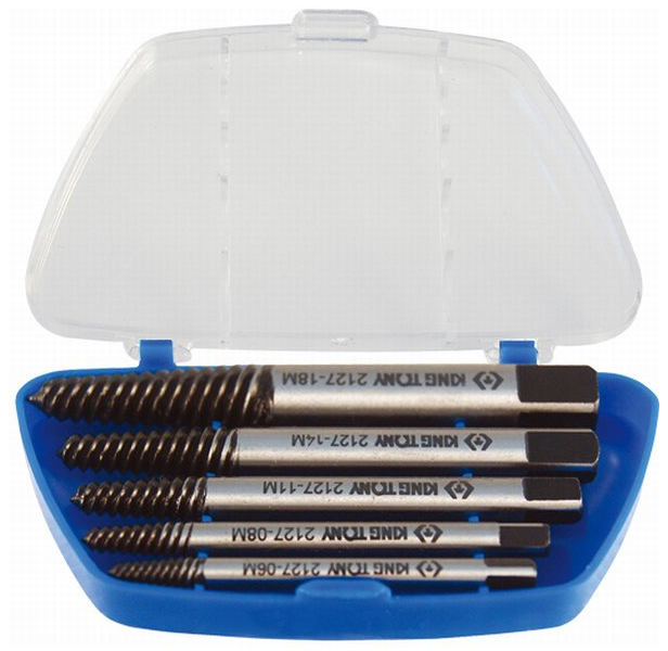 King Tony Zestaw wykrętaków do zerwanych śrub M6 - M18 5szt. (11205SQ)