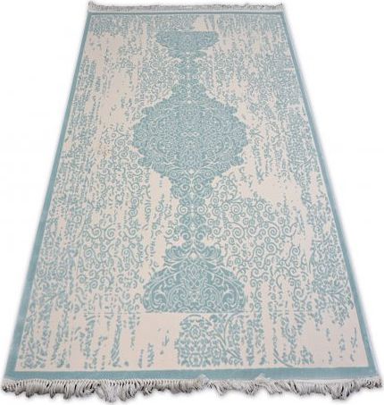 Dywany Łuszczów Dywan AKRYL MIRADA 5410 Jasnoniebieski ( Mavi ) Frędzle, 160x230 cm