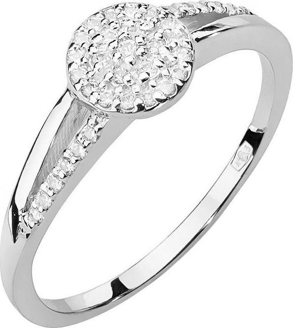 Best Diamonds złoty pierścionek z brylantem 0.18ct 17