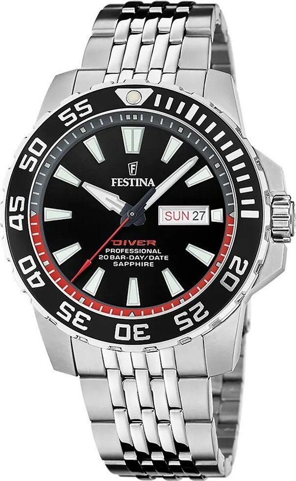 Zegarek Festina Zegarek męski Festina F20661-3 srebrny
