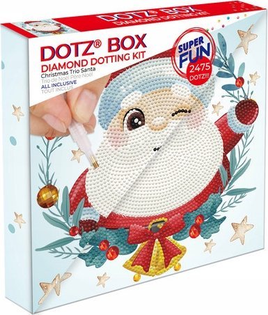 DIAMOND DOTZ DIAMOND DOTZ DOTZ BOX CHRISTMAS TRIO SANTA